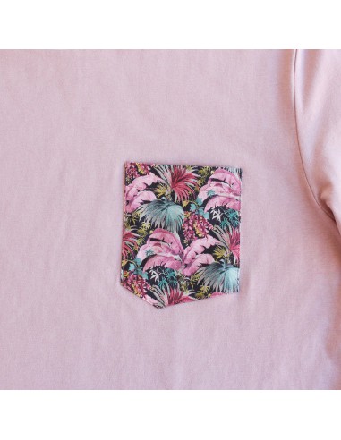 CAMISETA LILA PALMERAS