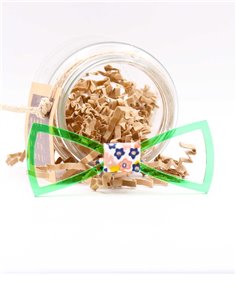 PAJARITA  VERGARA VERDE CRISTAL