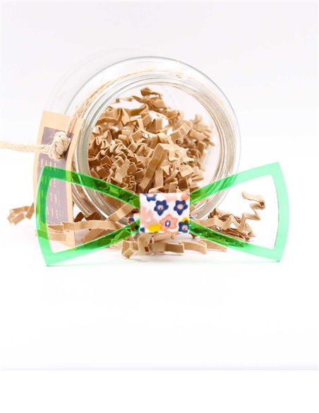 PAJARITA  VERGARA VERDE CRISTAL PAJARITA  VERGARA VERDE CRISTAL