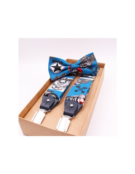 Conjunto Tirantes y Pajarita Motorcycles Conjunto Tirantes y Pajarita Motorcycles