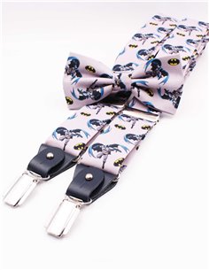 Conjunto Tirantes y Pajarita Bat