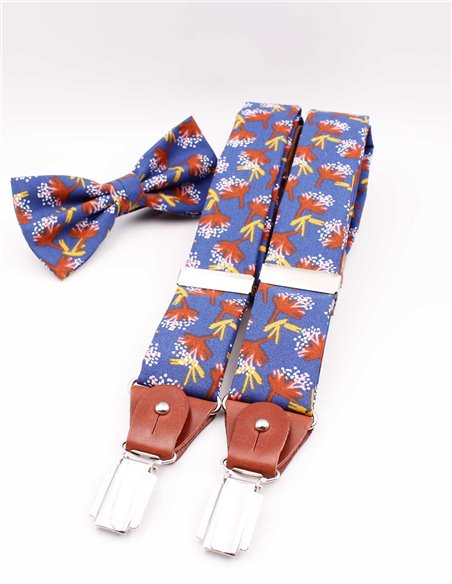 Conjunto Tirantes y Pajarita  Flor de Otoño