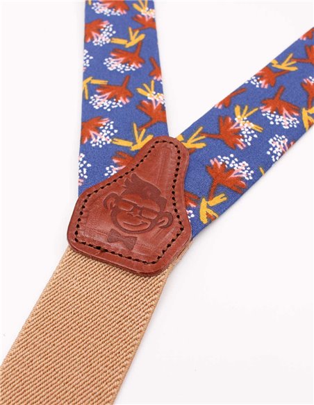 Conjunto Tirantes y Pajarita  Flor de Otoño