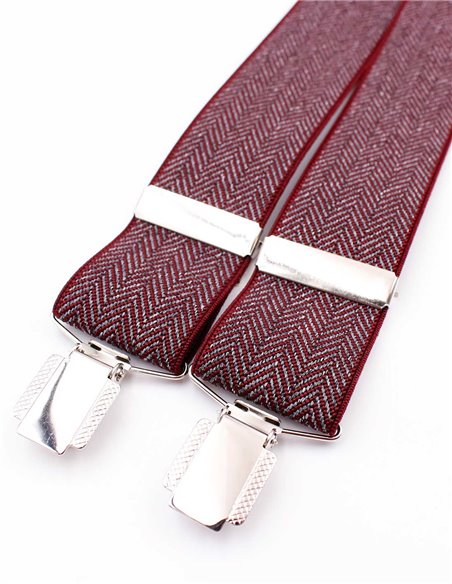 Tirantes Espiga Burdeos Y Tirantes Espiga Burdeos Y