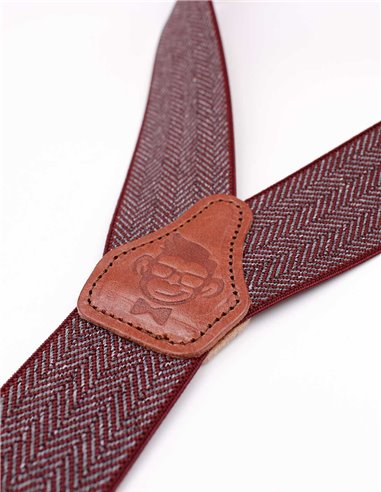 Tirantes Espiga Burdeos Y