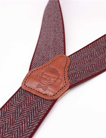 Tirantes Espiga Burdeos Y Tirantes Espiga Burdeos Y