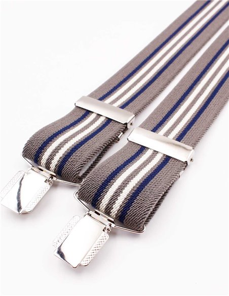 Tirantes Raya Gris Y