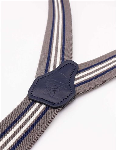 Tirantes Raya Gris Y