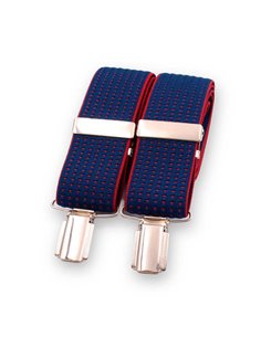 Tirantes Topitos Relieve Azul Burdeos Y