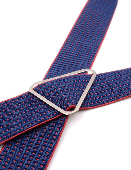 Tirantes Topitos Relieve Azul Burdeos Y Tirantes Topitos Relieve Azul Burdeos Y