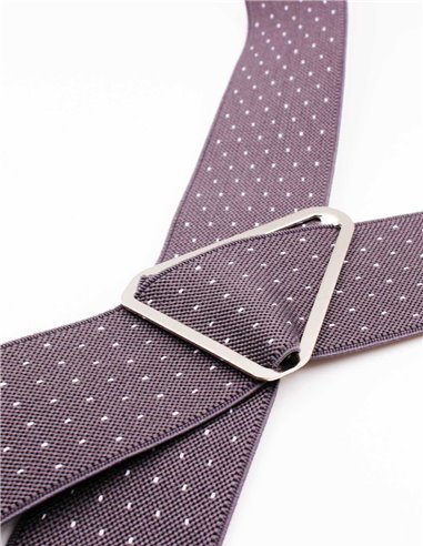 Tirantes Gris Mini Lunares Blancos X/Y