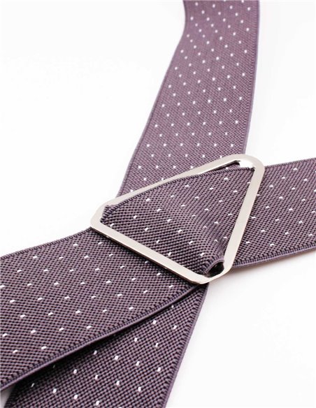 Tirantes Gris Mini Lunares Blancos X/Y Tirantes Gris Mini Lunares Blancos X/Y