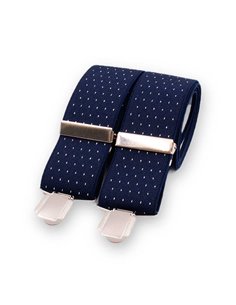 Tirantes Azul Marino Mini Lunares Blancos X/Y