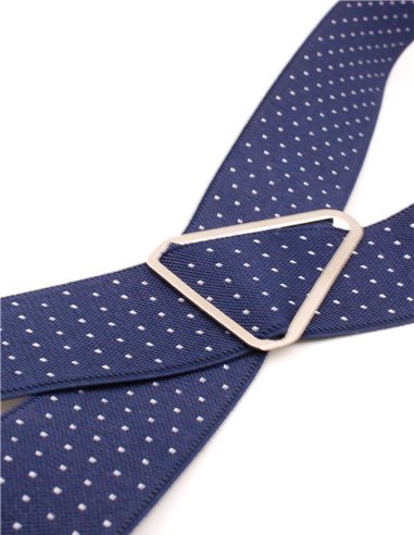 Tirantes Azul Marino Mini Lunares Blancos X/Y