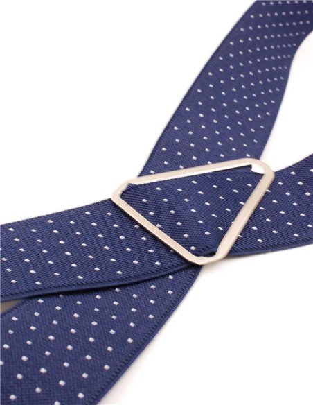 Tirantes Azul Marino Mini Lunares Blancos X/Y