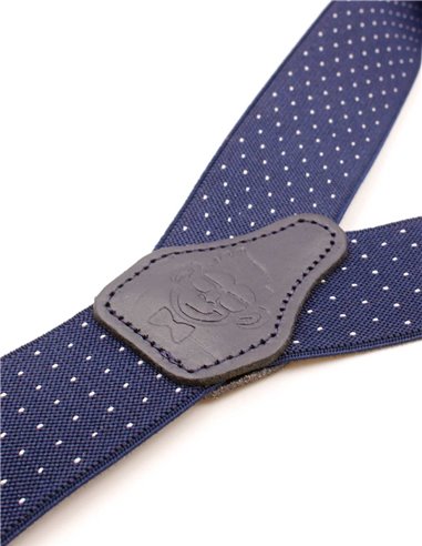 Tirantes Azul Marino Mini Lunares Blancos X/Y