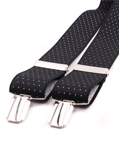 Tirantes Negro Mini lunares blancos X/Y