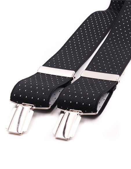 Tirantes Negro Mini lunares blancos X/Y