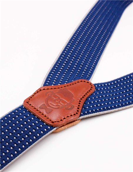 Tirantes Azul micro lunares relieve X/Y