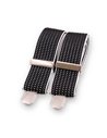Tirantes Negro micro lunares relieve X/Y