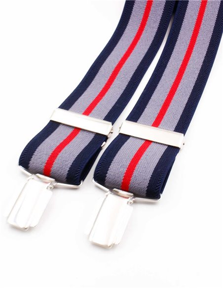 Tirantes Raya Gris-Rojo X/Y