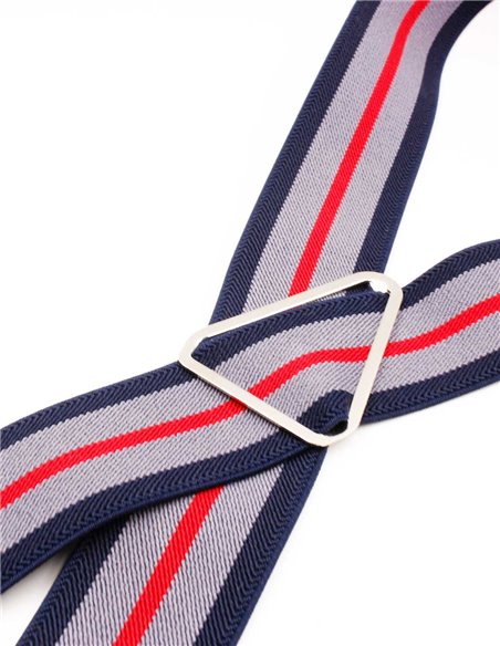 Tirantes Raya Gris-Rojo X/Y