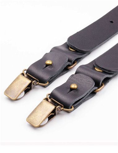 Tirantes Cuero Jesse James Negro