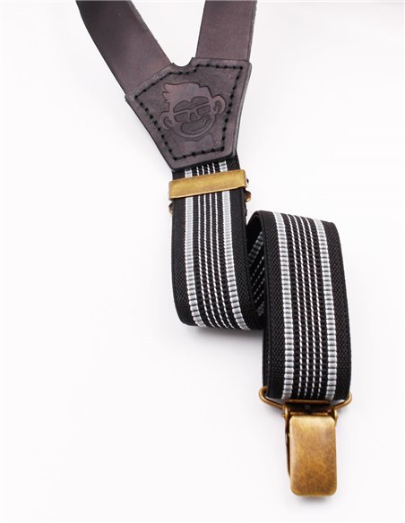 Tirantes Cuero Negro Cooper