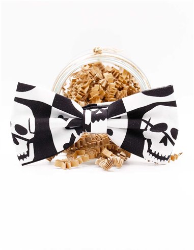 Conjunto Tirantes y Pajarita Calaveras Cuadro