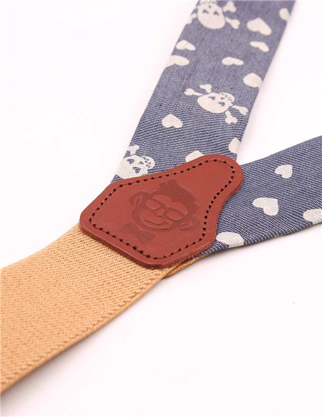 Conjunto Tirantes y Pajarita denim Poli