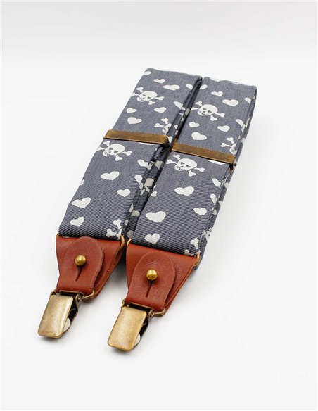 Conjunto Tirantes y Pajarita denim Poli