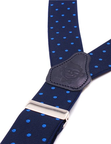 Tirantes Azul  lunares azulones X/Y