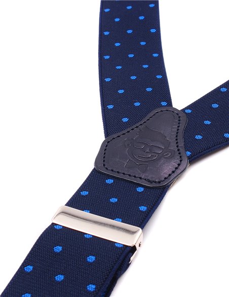 Tirantes Azul  lunares azulones X/Y