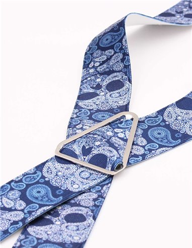 Tirantes Calaveras Cachemir azul X/Y