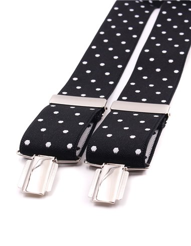 Tirantes Negro lunares blancos X/Y