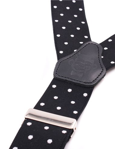 Tirantes Negro lunares blancos X/Y