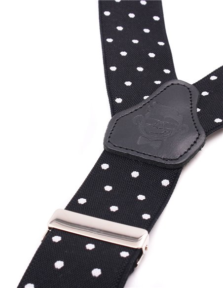 Tirantes Negro lunares blancos X/Y