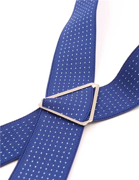 Tirantes azul marino Micro lunares celestes X/Y