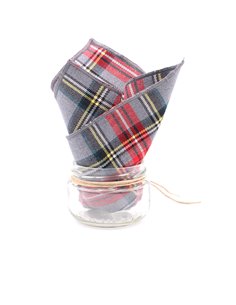 PAÑUELO  CUADROS GRIS