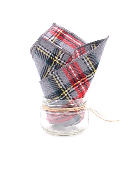 PAÑUELO  CUADROS GRIS