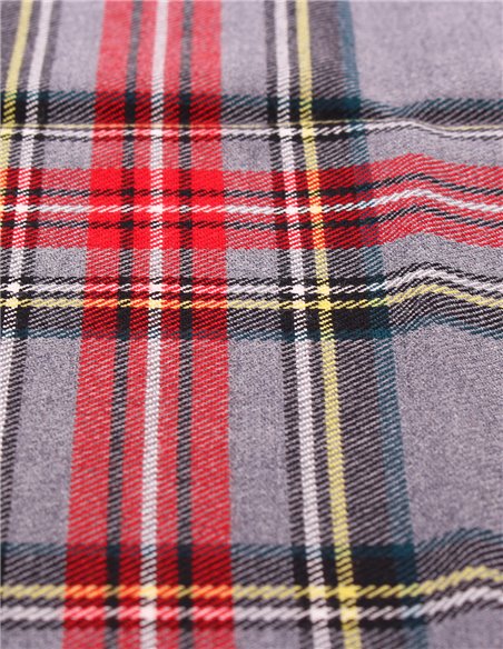 PAÑUELO  CUADROS GRIS