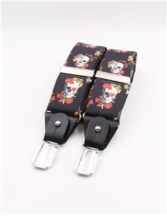 Tirantes Calaveras Flores