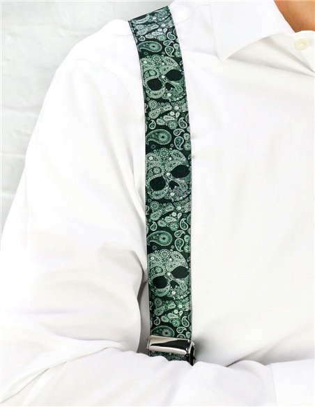 Tirantes Calaveras Cachemir Verde X/Y Tirantes Calaveras Cachemir Verde X/Y