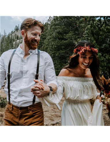 Tirantes Cuero Jesse James Negro