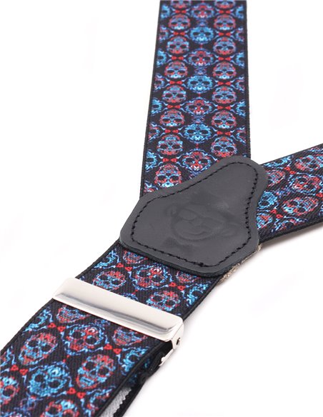 Tirantes Calaveras Blue-Red X/Y