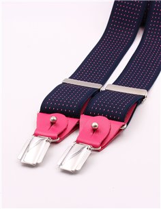 Tirantes Mujer  Micro Azul-Rosa 2