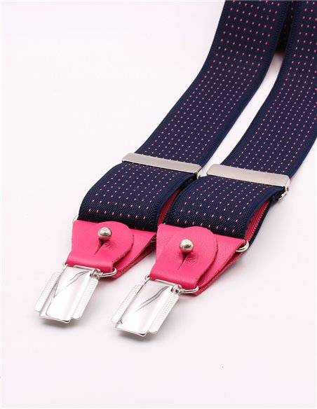 Tirantes Mujer  Micro Azul-Rosa