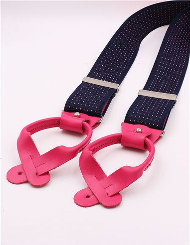 Tirantes Mujer  Micro Azul-Rosa