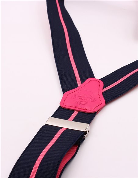 Tirantes Mujer Raya Rosa