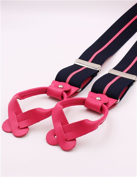 Tirantes Mujer Raya Rosa